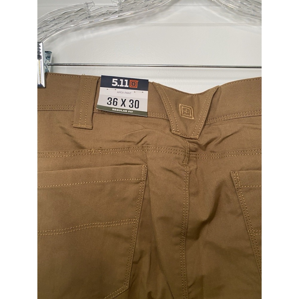 5.11 Tactical Men's Apex Flex Tac Brown Cargo Pants 36x30 *NWT* - Picture 8 of 10